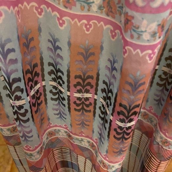 Anna SUI MULTICOLORED MAXI DRESS SIZE M - Picture 4 of 13